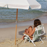 Deluxe Beach Chair: Seagrass Sage Block