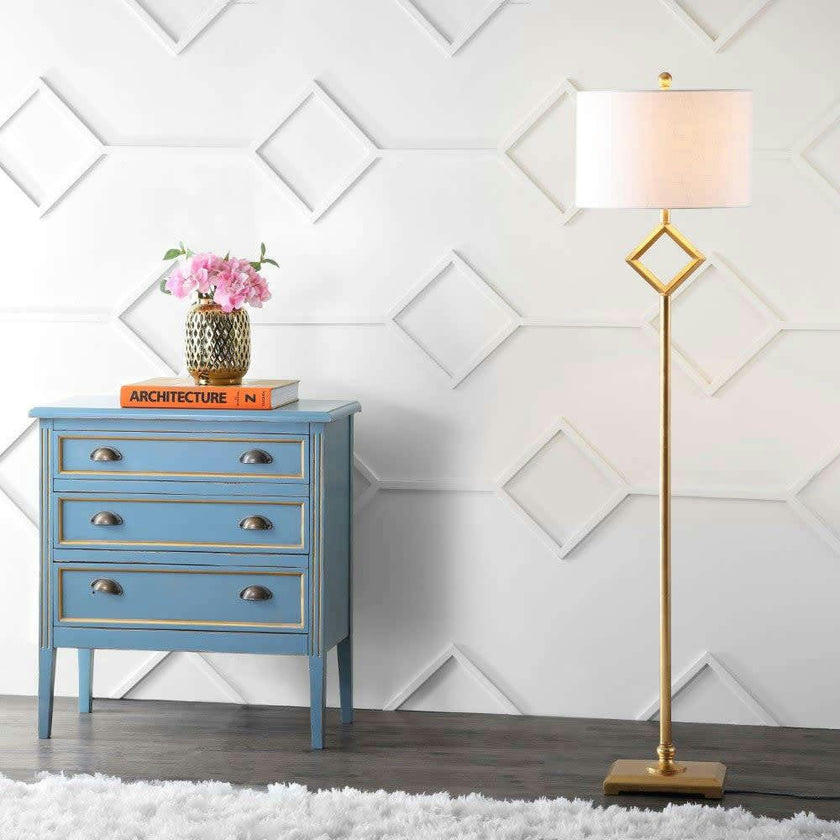 Juno 62.5" Transitional Glam Metal LED Floor Lamp