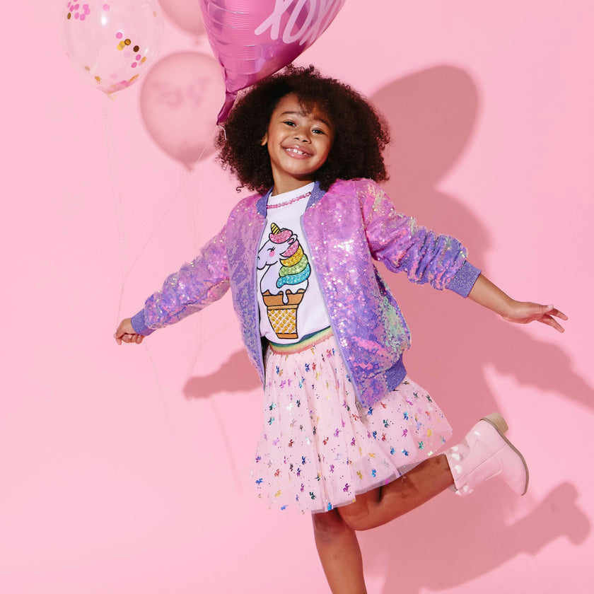 Rainbow Metallic Tutu