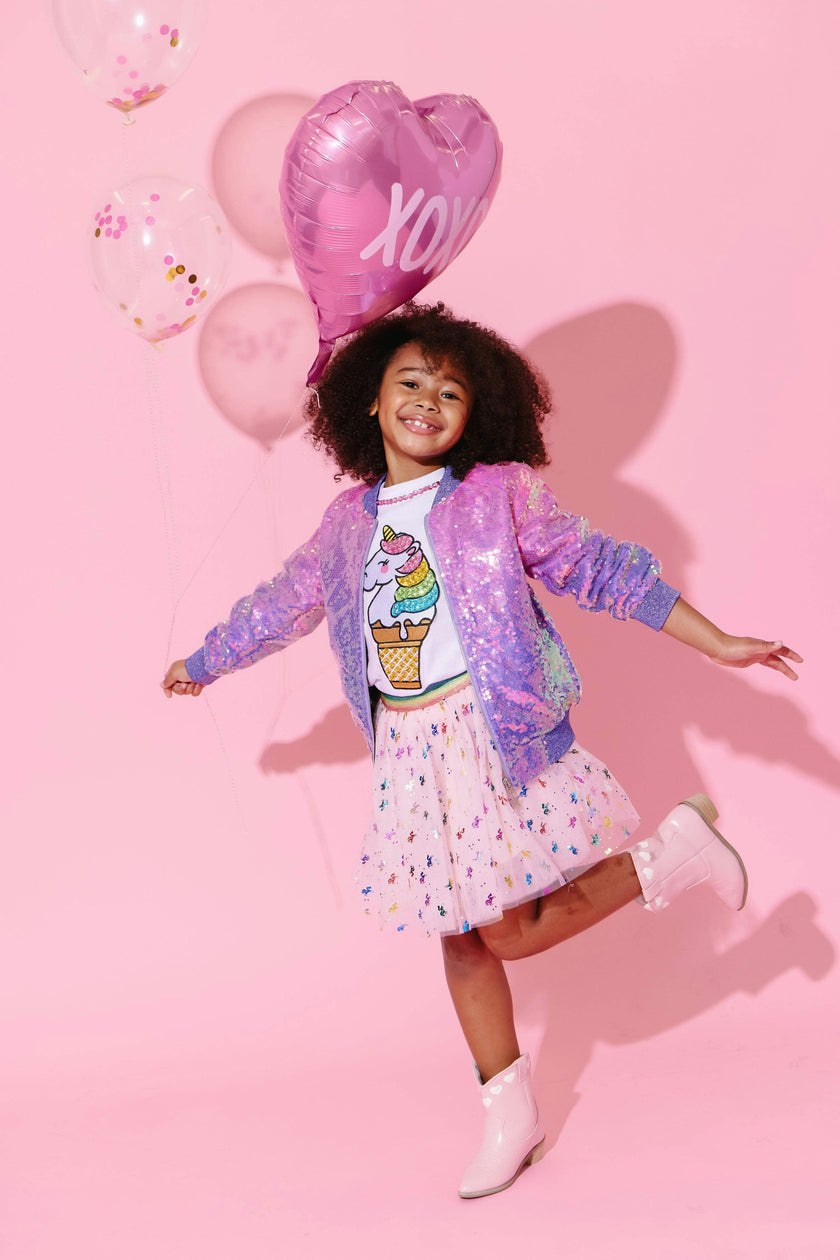 Rainbow Metallic Unicorn Tutu