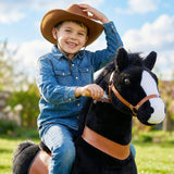 Model U® Horse Ride-On Toy Age 4–7 – Black