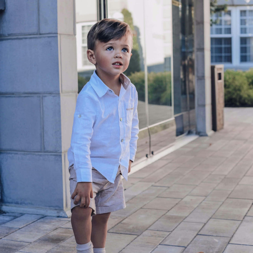 Ashton Linen Top and Shorts Set