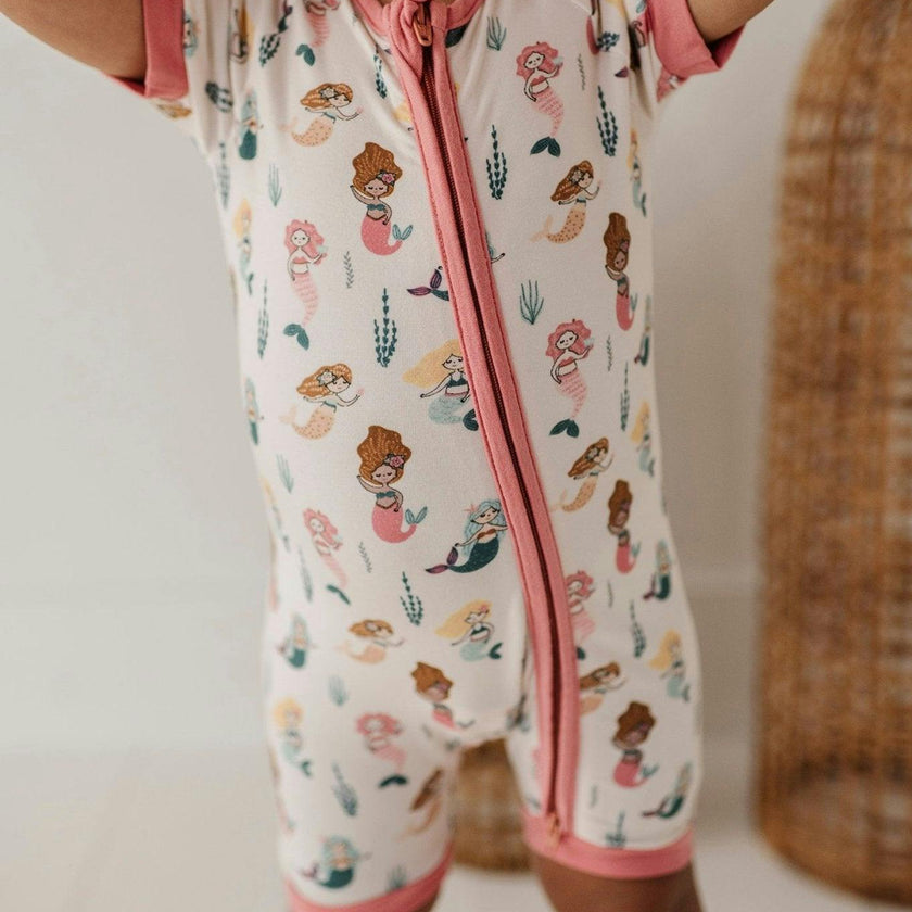 Summer Zip Romper Mermaid