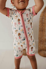 Summer Zip Romper Mermaid