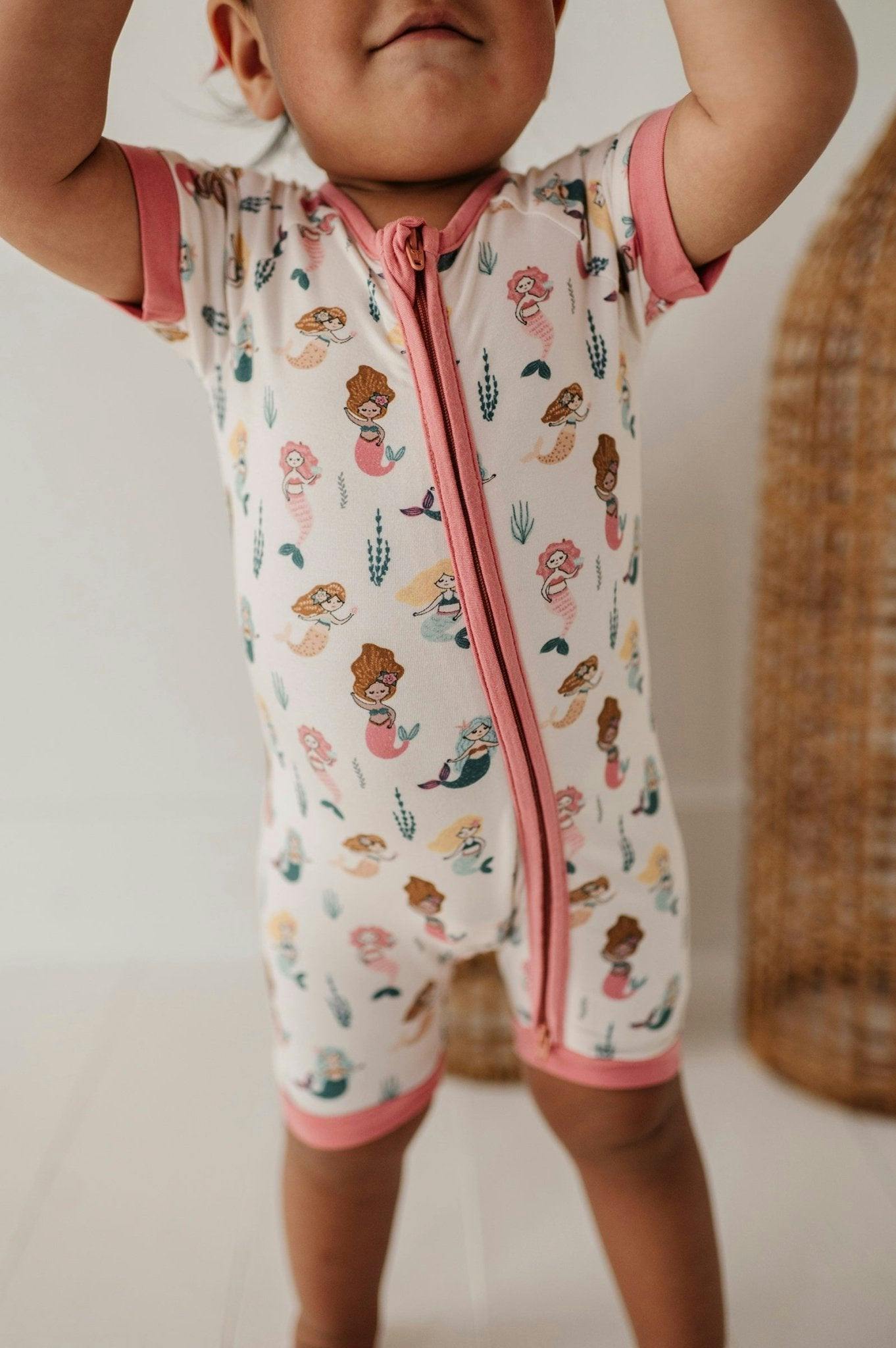 Summer Zip Romper Mermaid