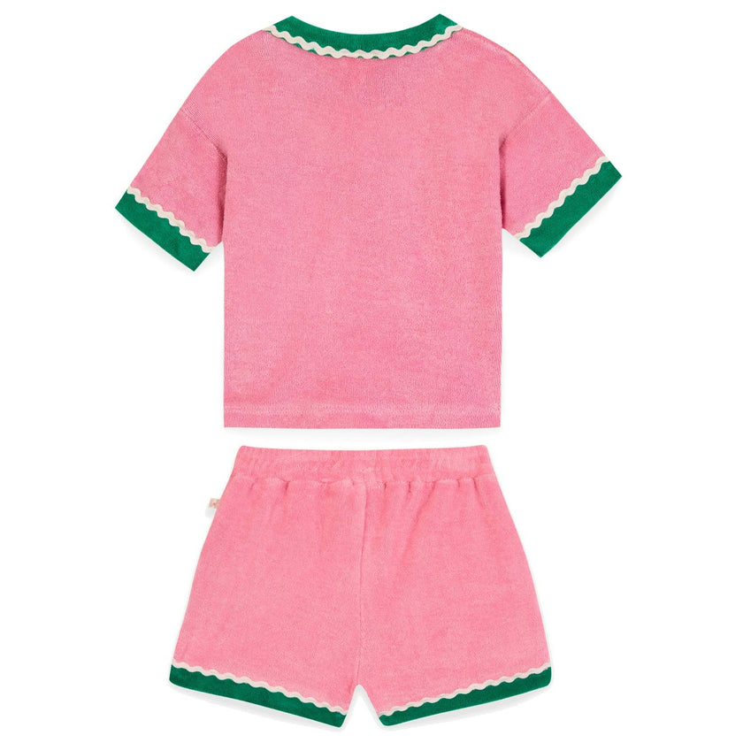 BONTON Livia Terry Baby Set - Rose Fiesta