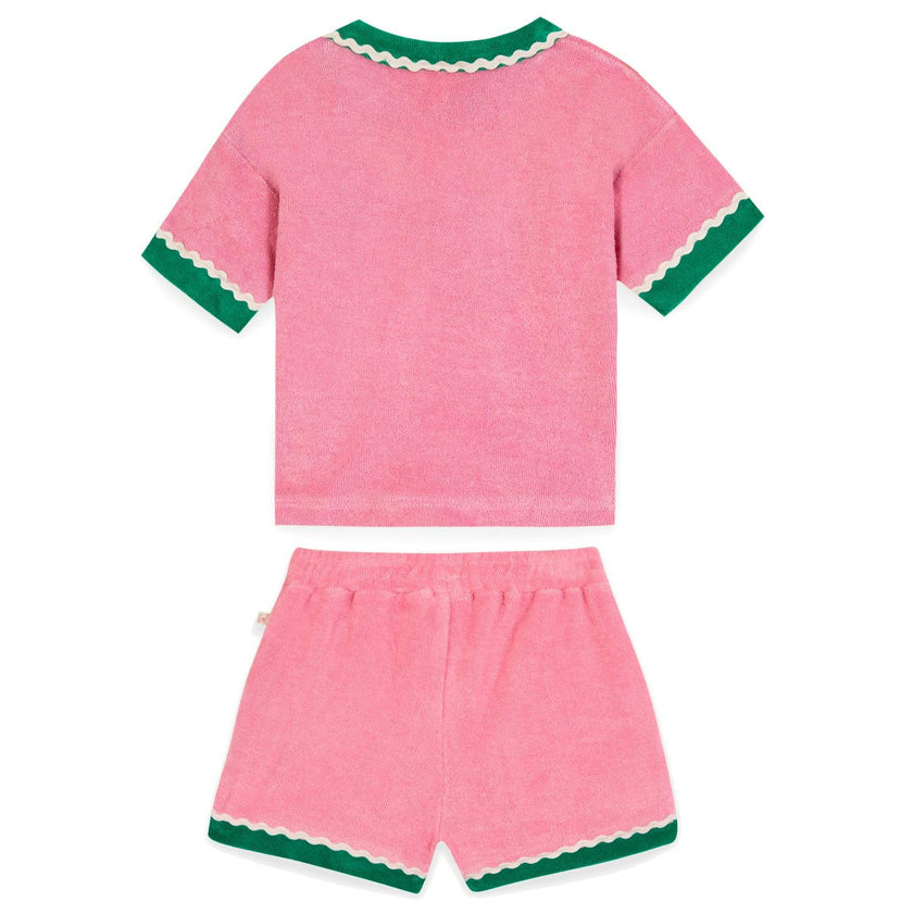 BONTON Livia Terry Baby Set - Rose Fiesta