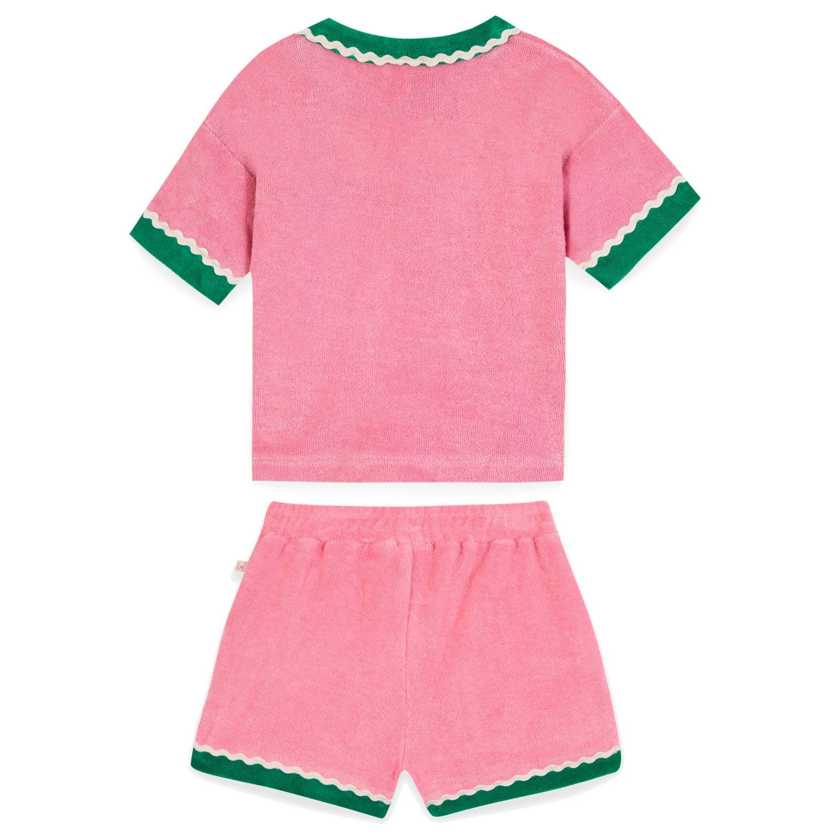 BONTON Livia Terry Baby Set - Rose Fiesta