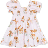 Pink Ponies - Smocked Twirly Dress and Bloomer