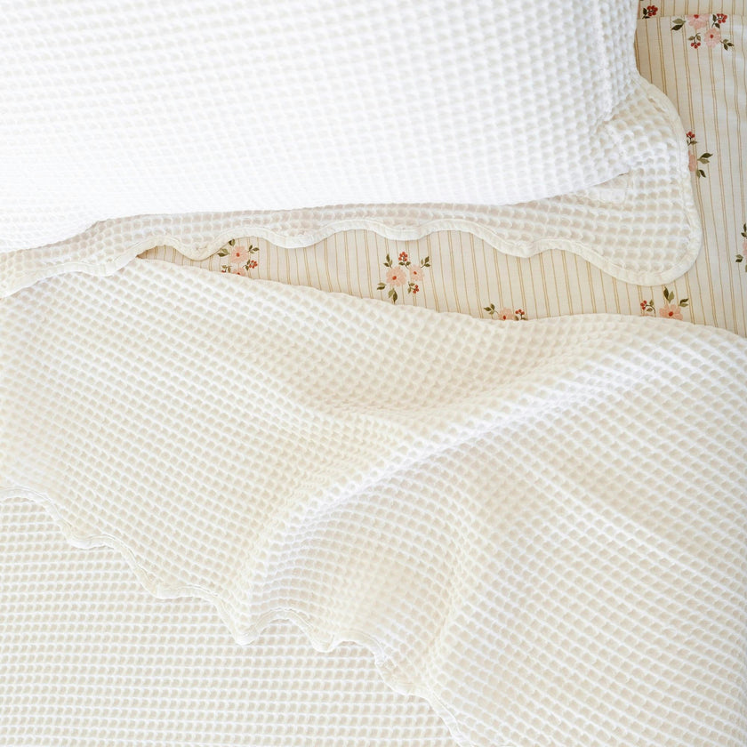 Waffle Knit Coverlet Set