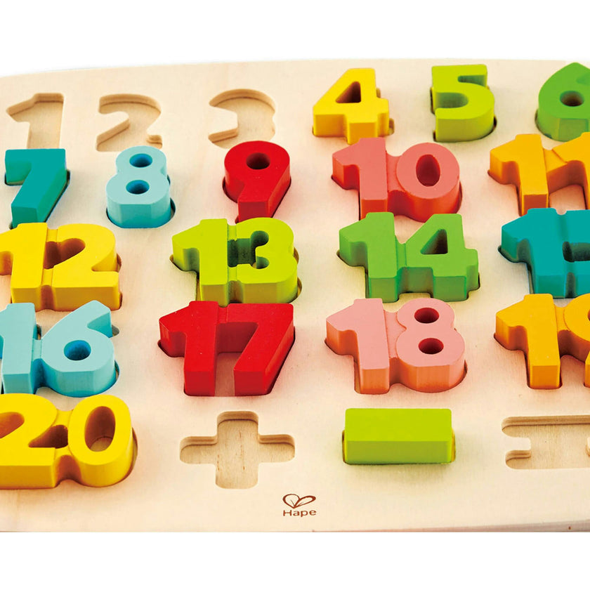 Chunky Number & Counting Wooden Block Puzzle