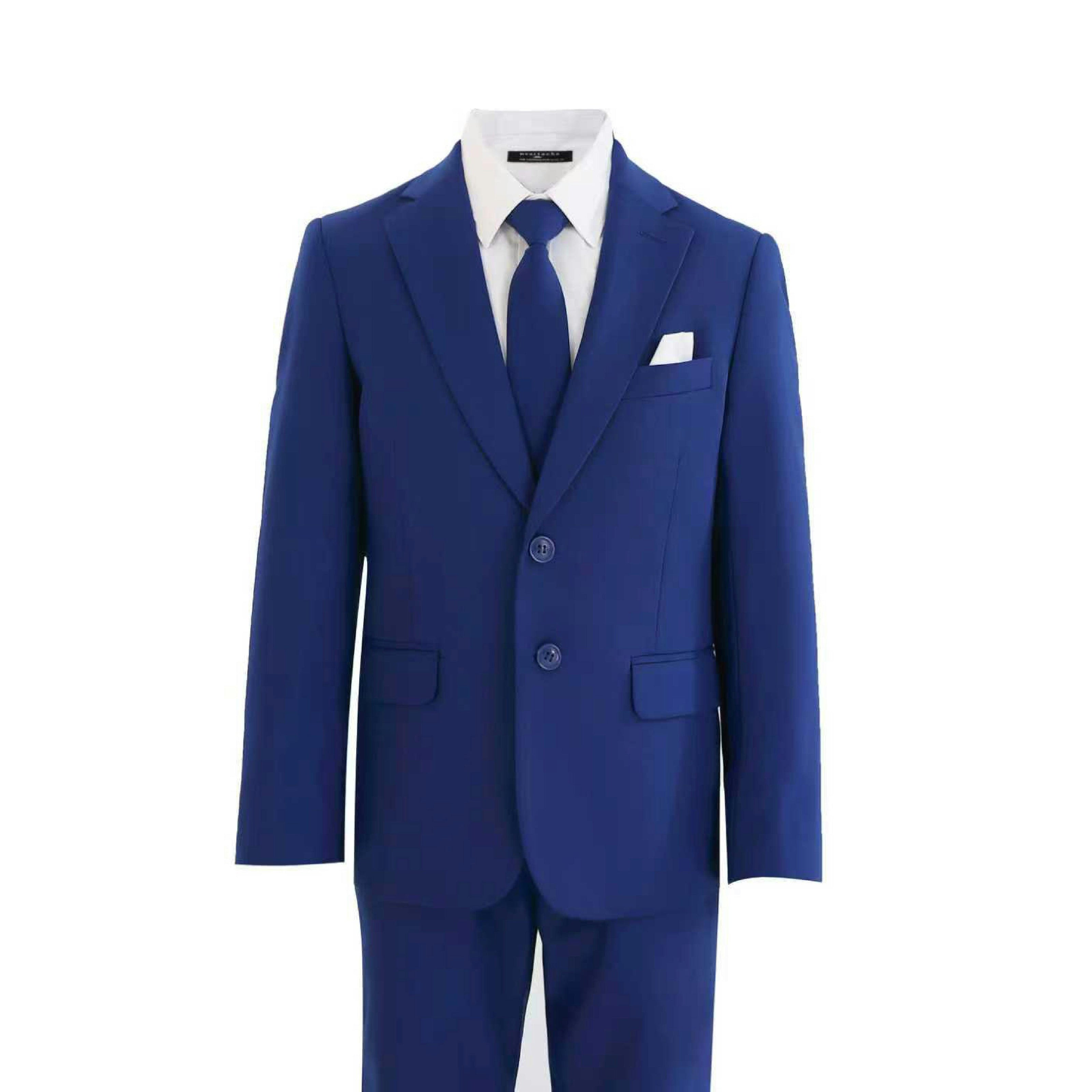 Royal Blue Four-Piece Tailored Suit Set