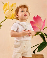 Edward Sailor Set in Oatmeal Stripe