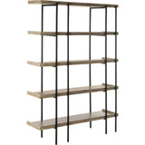 Cecilia Retro Mid-Century 5-Tier Wood Etagere