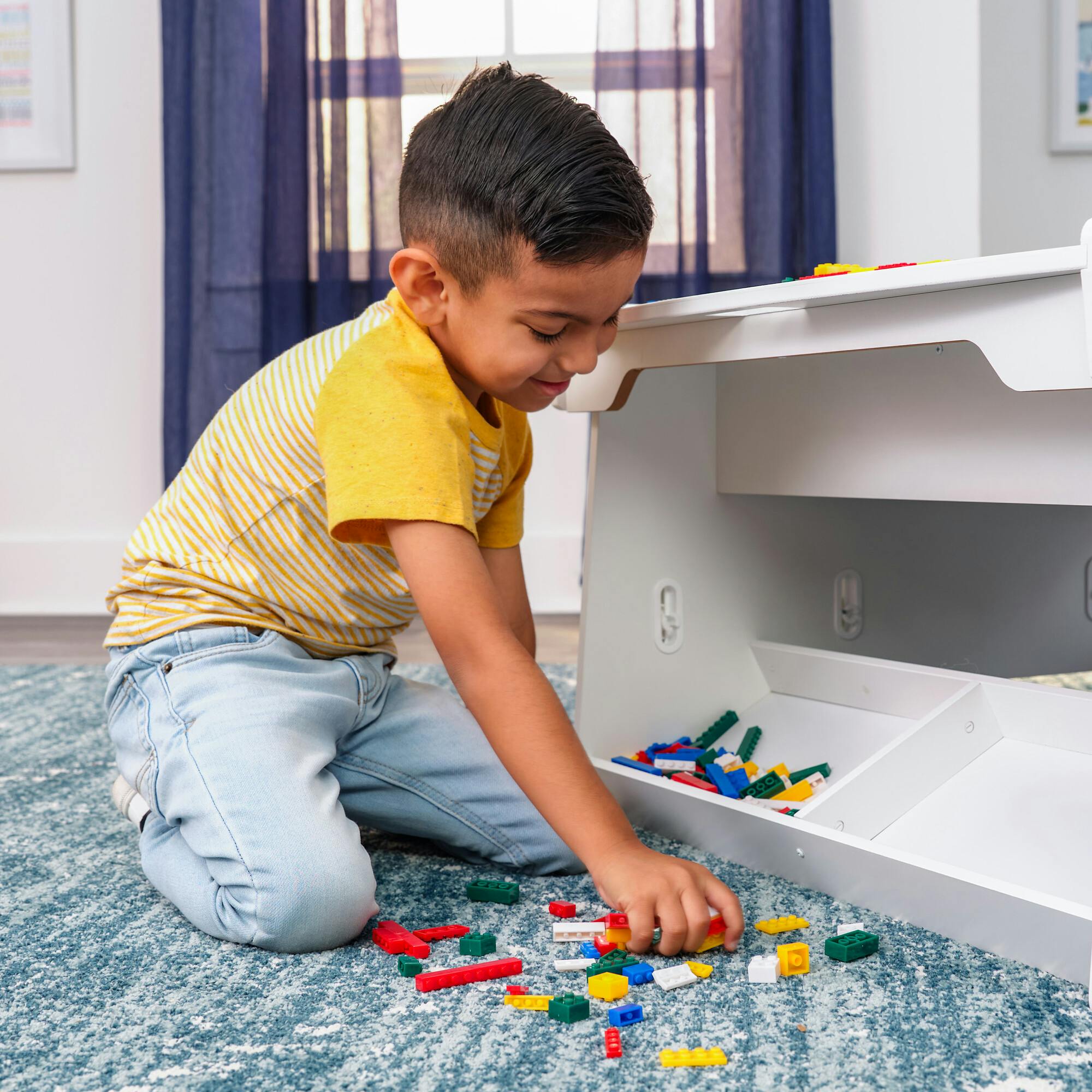 Building Bricks Play N Store Mega Table