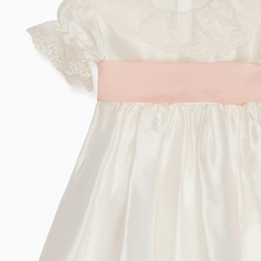 Ivory Tabitha Silk Ceremony Girl Dress