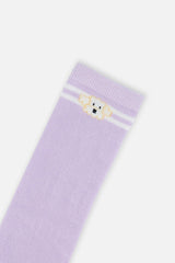 Socks (3 Pairs) Lavender, Pink, And White