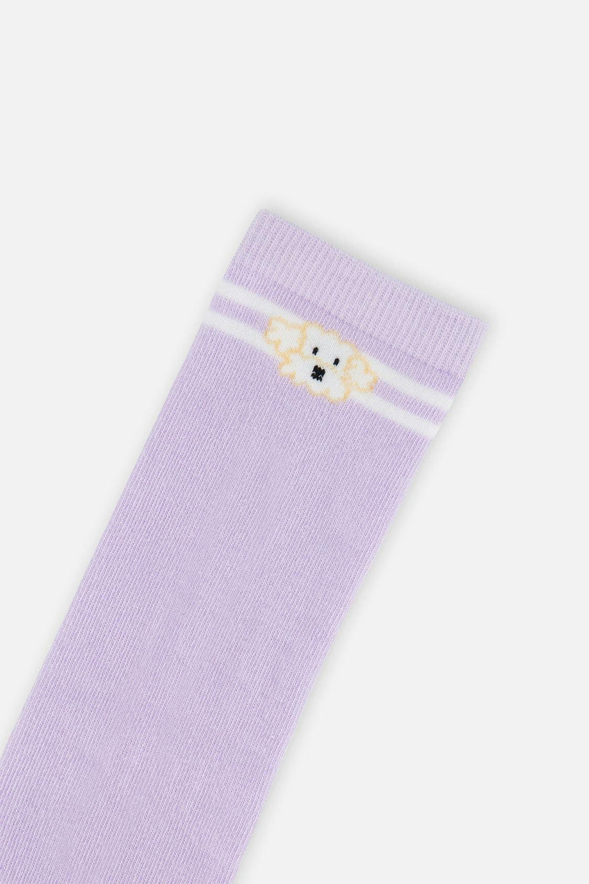 Socks (3 Pairs) Lavender, Pink, And White