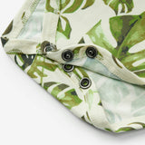 Island Leaf Cotton Stretch Ruffle One Piece
