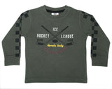 Kids Long Sleeve Shirt- Ice Hockey League