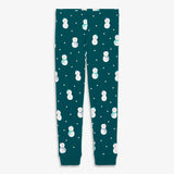 Kids organic PJ pant in frosty friends