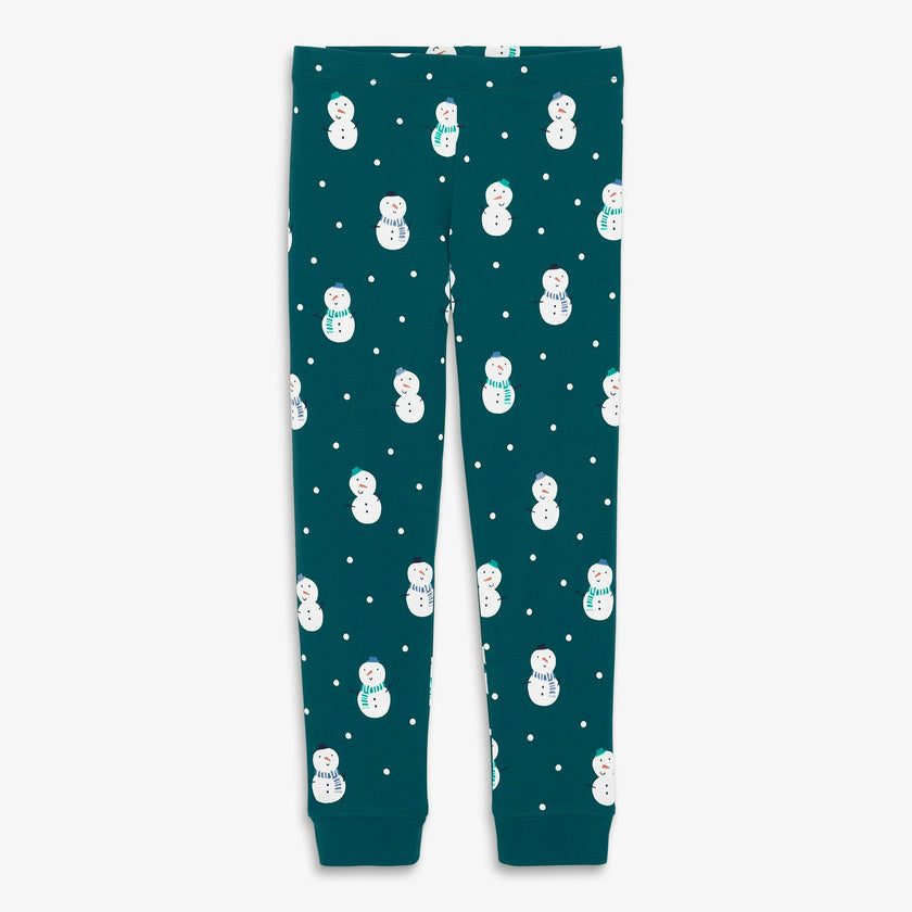 Kids organic PJ pant in frosty friends