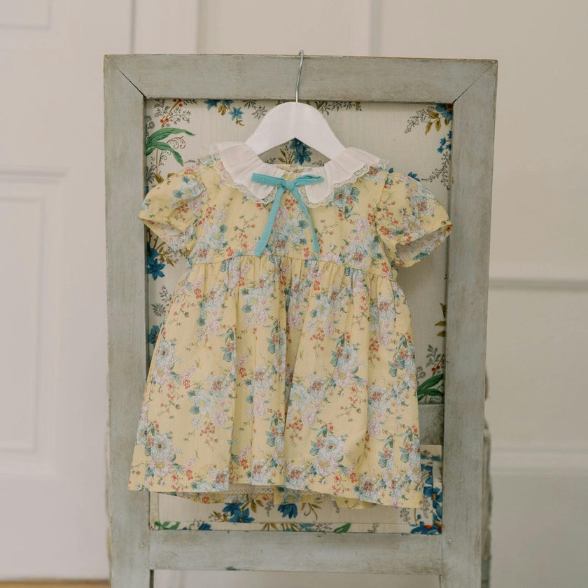 Yellow Floral Willow Baby Girl Set