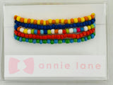 Multi 4 set of five bracelets
