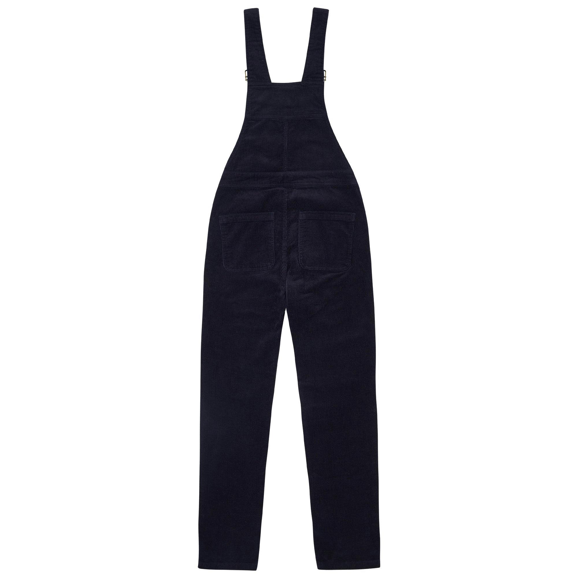 Adult Navy Chunky Cord Overalls
