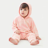 Stripe Marble Rib Hoodie + Legging Set