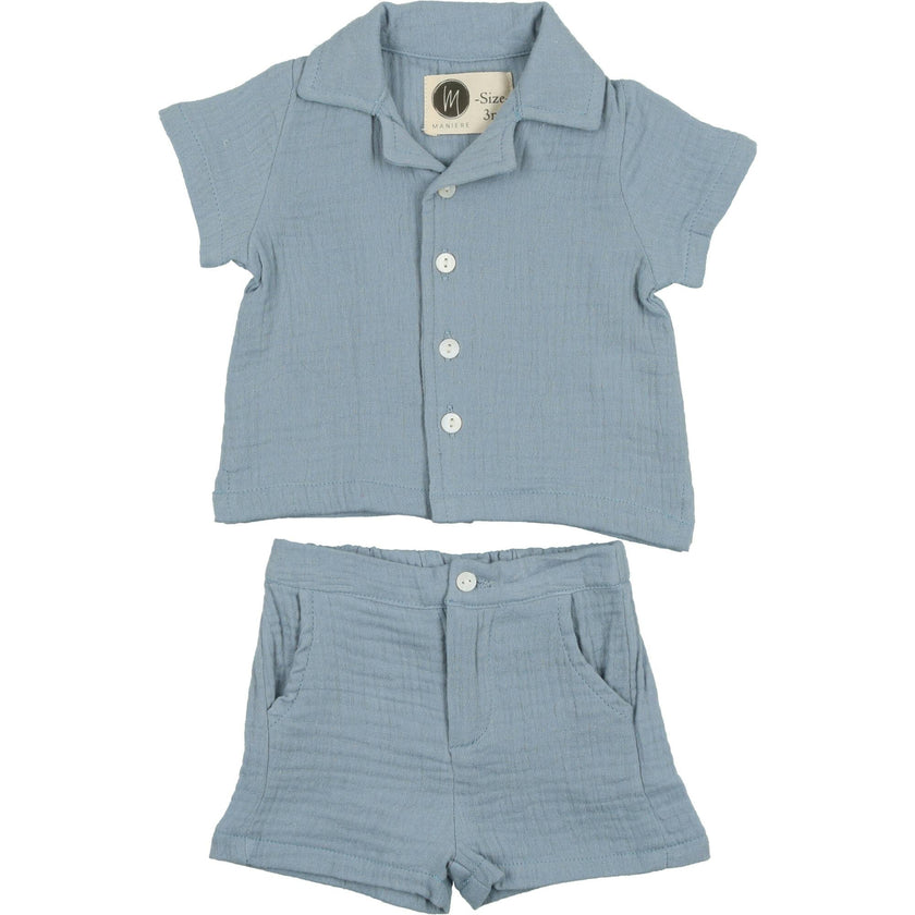 Gauze Shorts Set