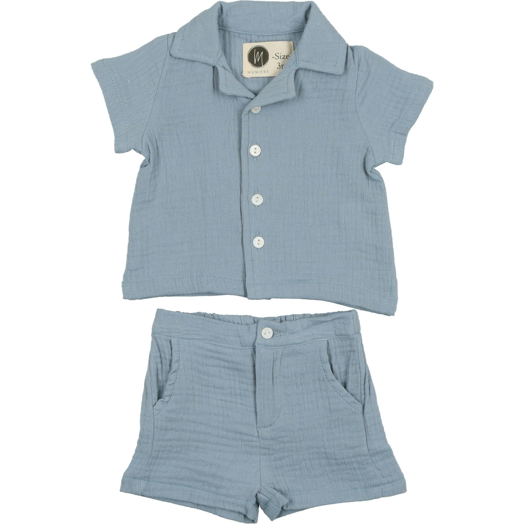 Gauze Shorts Set