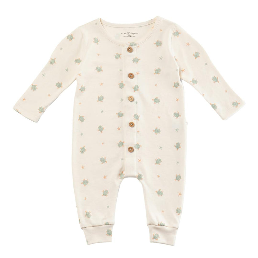 Quinn Magnetic Playsuit in Turtles