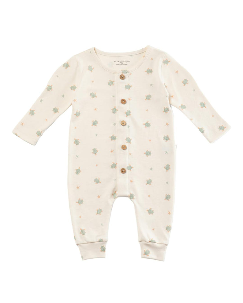 Quinn Magnetic Playsuit in Turtles