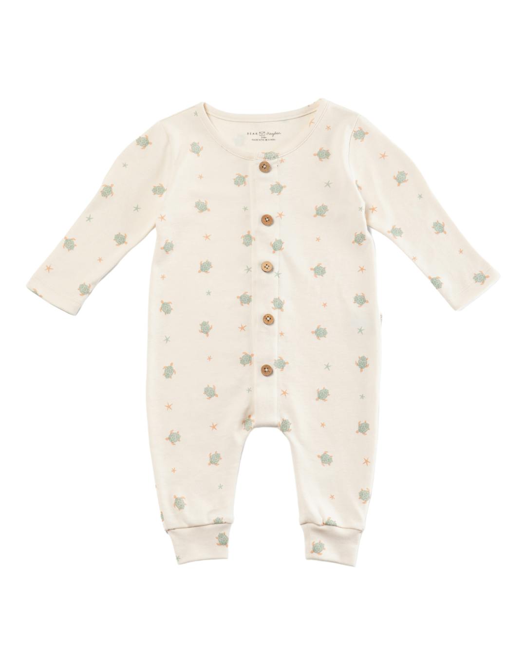 Quinn Magnetic Playsuit in Turtles