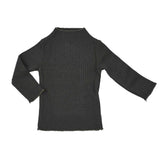 Rib Mock Neck Long Sleeve Top