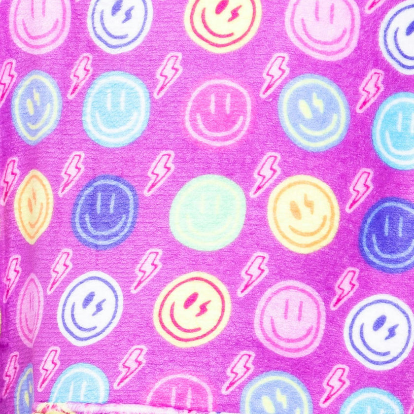 Smiley Faces Plush Blanket