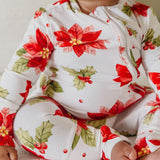 Bamboo Convertible Zip-Up Footie Pajama - Holly Anne