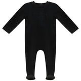 Velour Embroidery Footie
