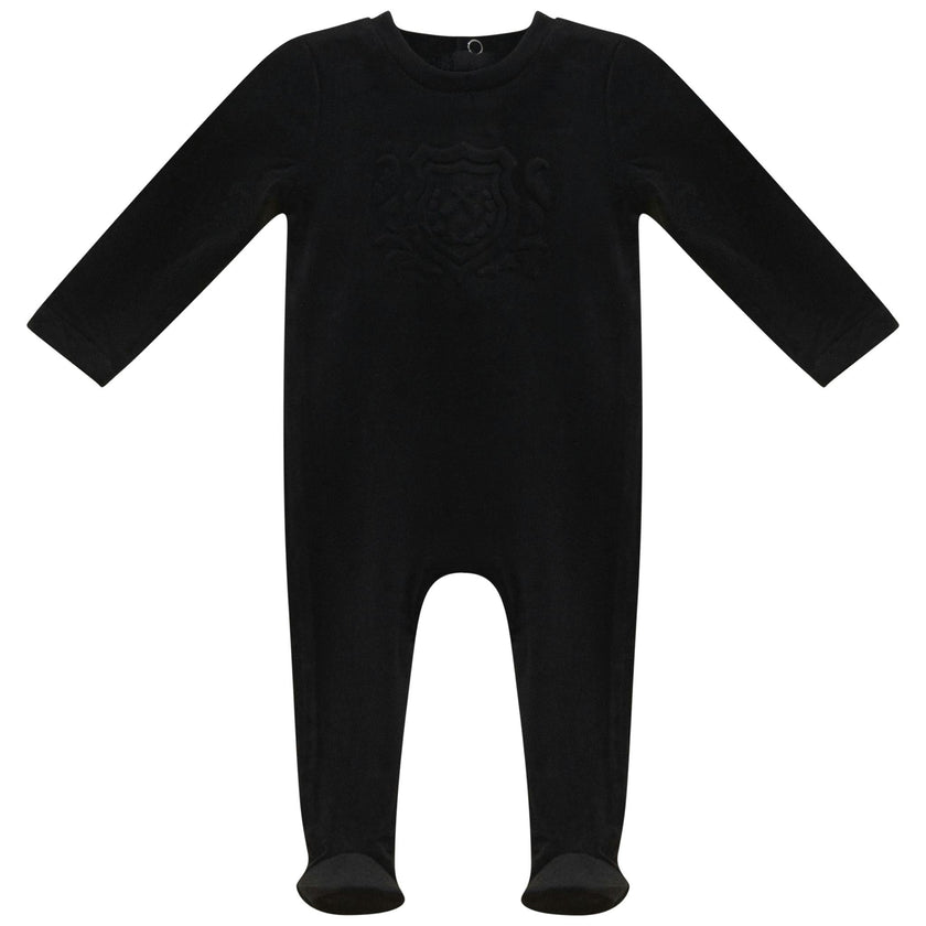 Velour Embroidery Footie