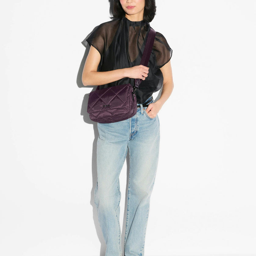 Raisin Madison Flap Crossbody