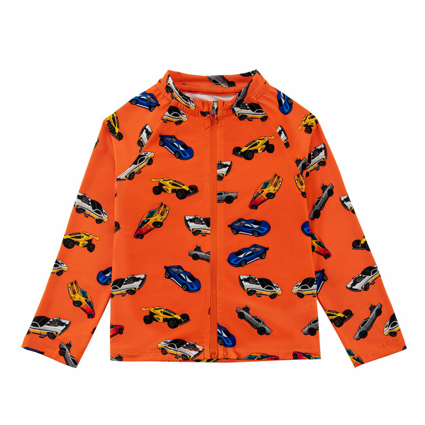 Ray UPF 50+ Zip Up Sun Protection Jacket, Hot Rod