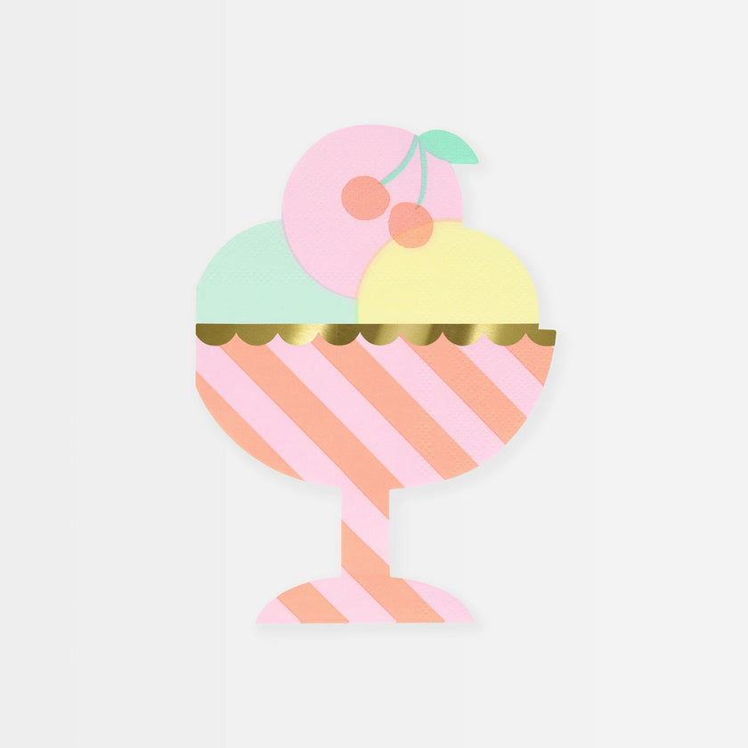Ice Cream Sundae Napkins
