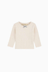TNS Logo Baby Tee Special Whisper White Melange