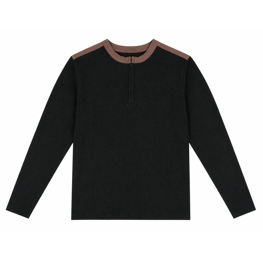 Half Zipper Knit Sweater