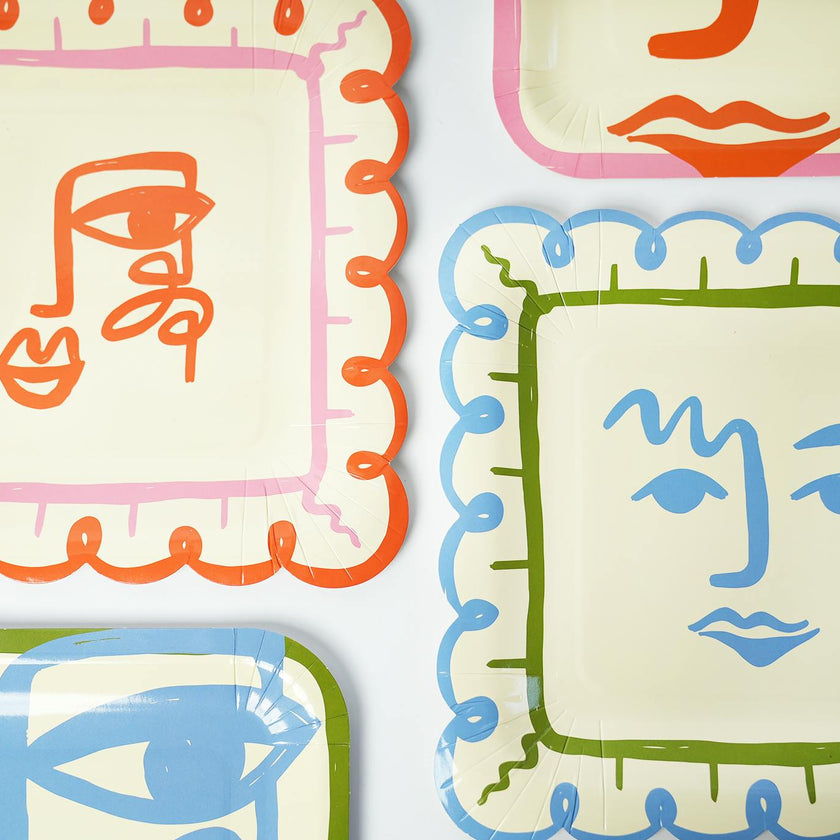 Art Party Dinner Plates