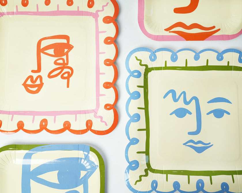 Art Party Dinner Plates