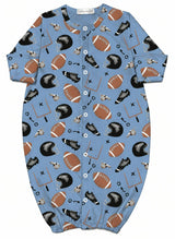 Baby Converter Gown - Football Playbook
