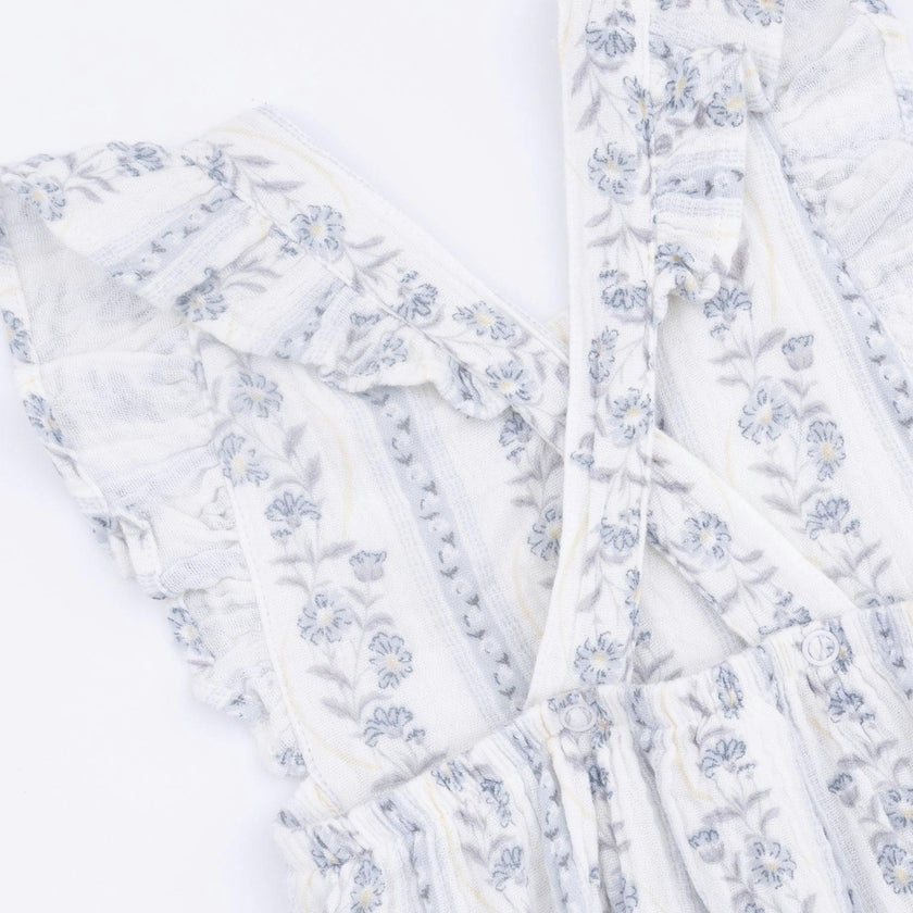 Kimberly Floral Stripe - Sunsuit