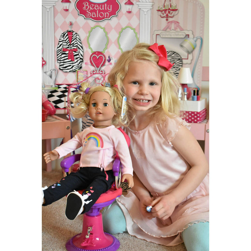 Sophia's 34 pcs Hair Salon Playset with Realistic Accessories for 18" Dolls